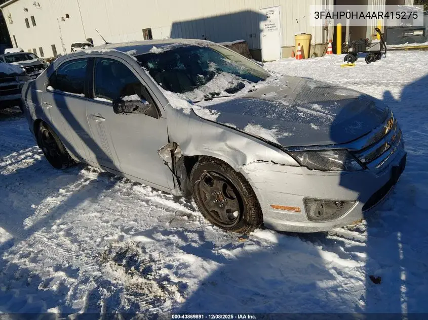 3FAHP0HA4AR415275 2010 Ford Fusion Se