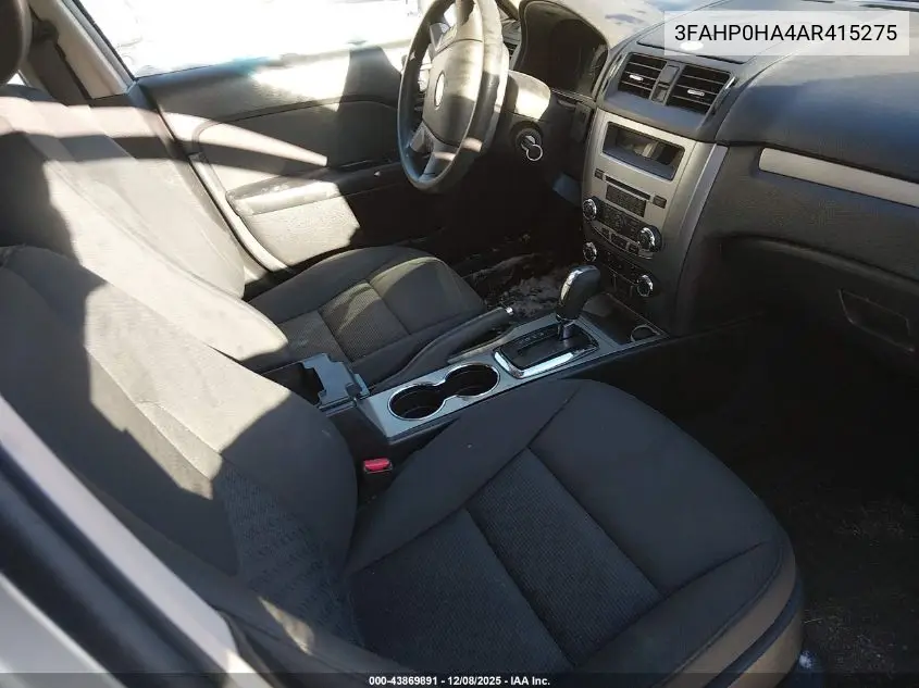 3FAHP0HA4AR415275 2010 Ford Fusion Se