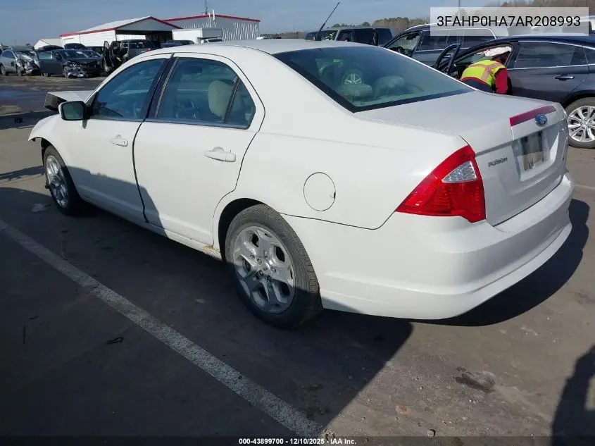 3FAHP0HA7AR208993 2010 Ford Fusion Se