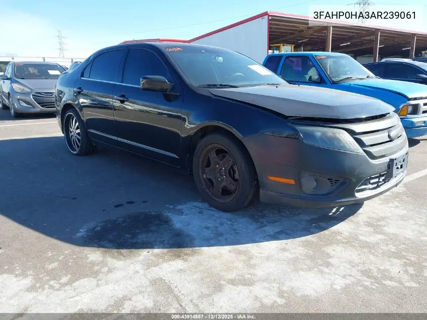 3FAHP0HA3AR239061 2010 Ford Fusion Se