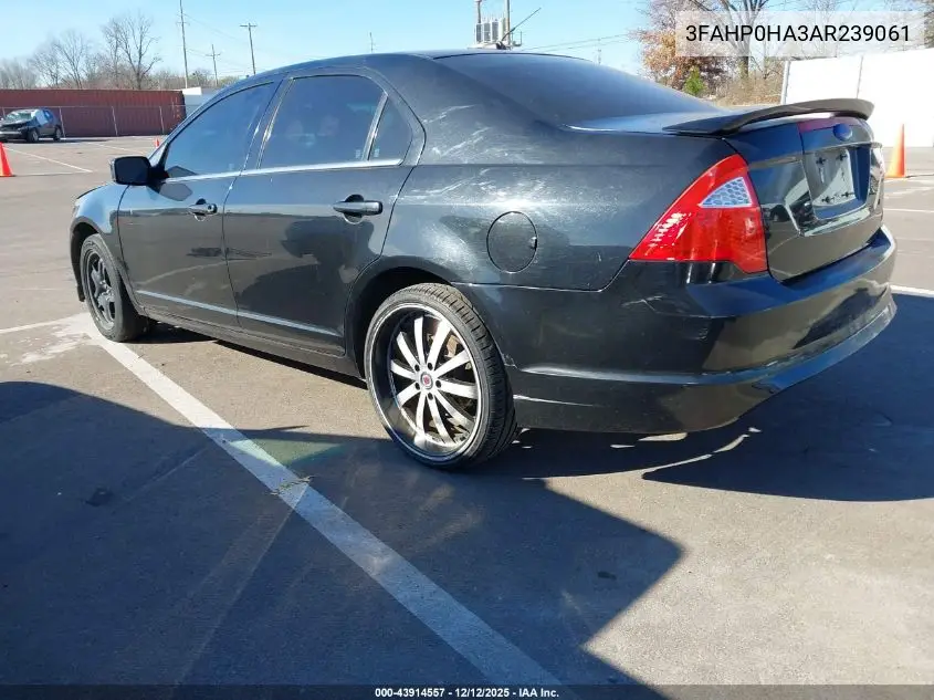 3FAHP0HA3AR239061 2010 Ford Fusion Se