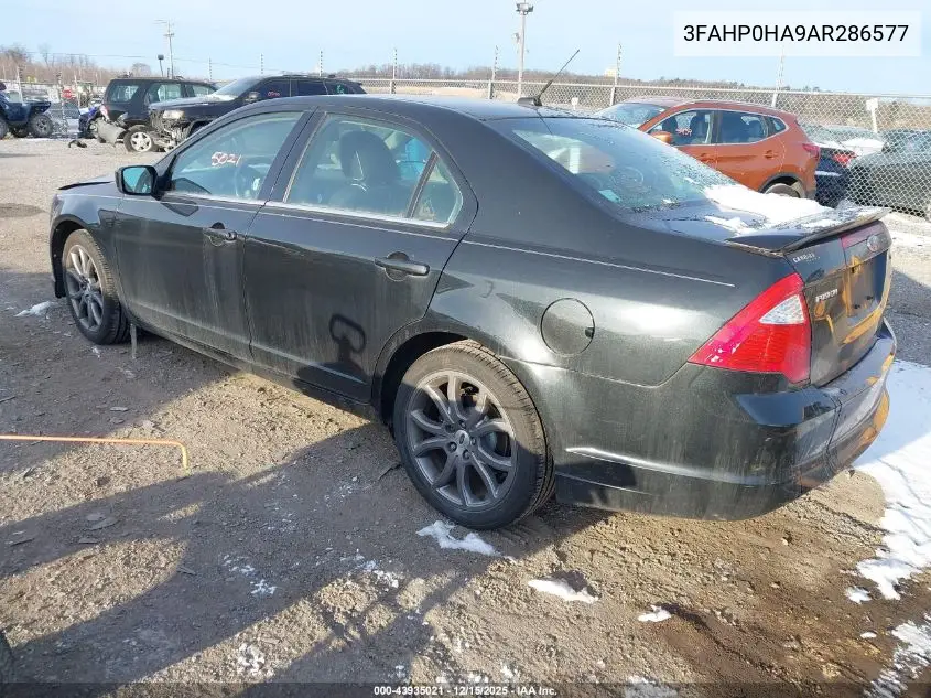 3FAHP0HA9AR286577 2010 Ford Fusion Se