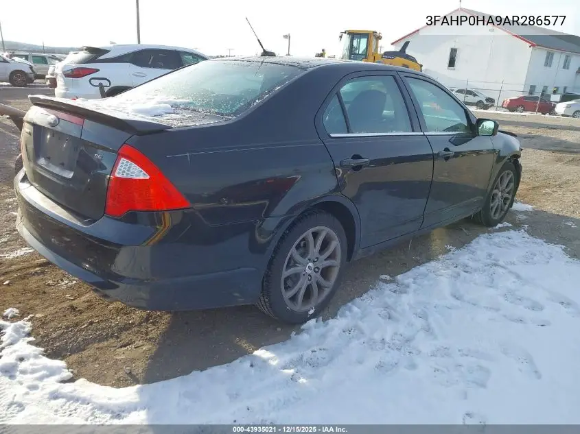 3FAHP0HA9AR286577 2010 Ford Fusion Se