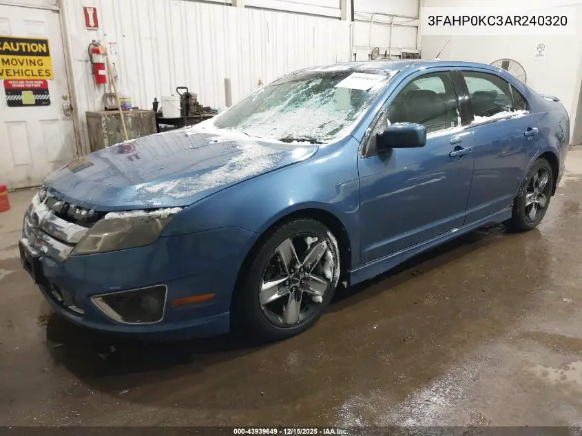 3FAHP0KC3AR240320 2010 Ford Fusion Sport