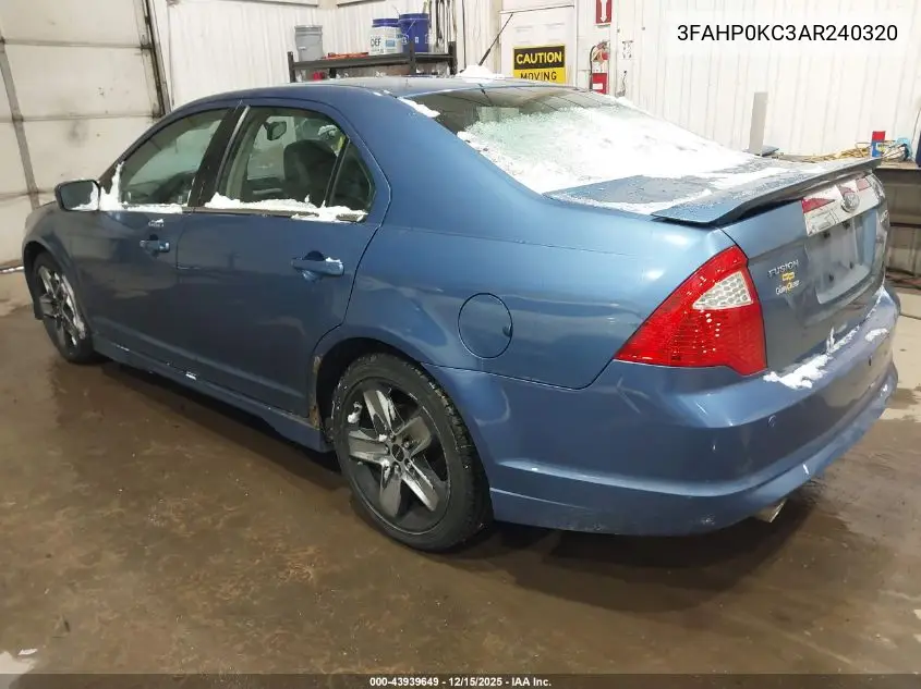 3FAHP0KC3AR240320 2010 Ford Fusion Sport