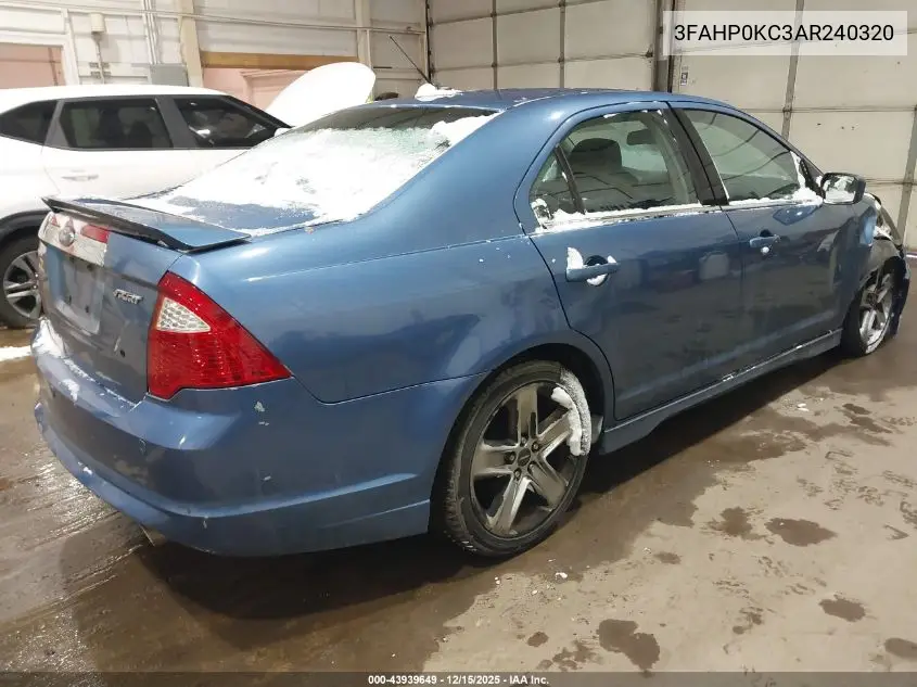 3FAHP0KC3AR240320 2010 Ford Fusion Sport