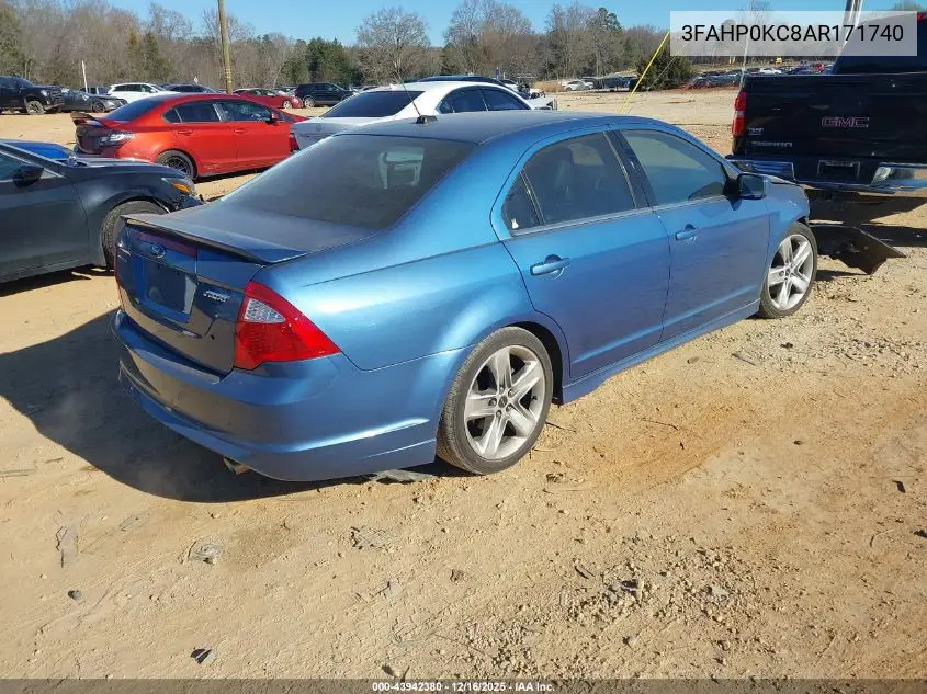 3FAHP0KC8AR171740 2010 Ford Fusion Sport