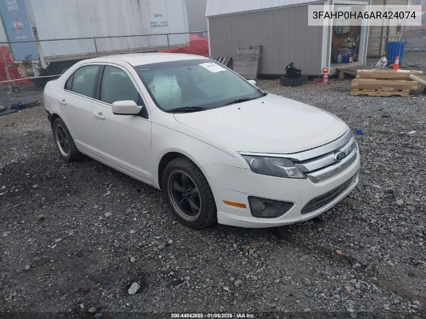 3FAHP0HA6AR424074 2010 Ford Fusion Se