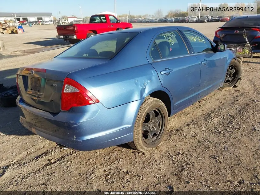 3FAHP0HA5AR399412 2010 Ford Fusion Se