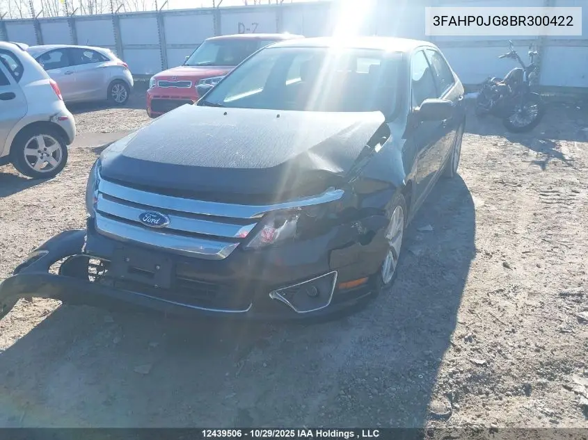 3FAHP0JG8BR300422 2011 Ford Fusion Sel