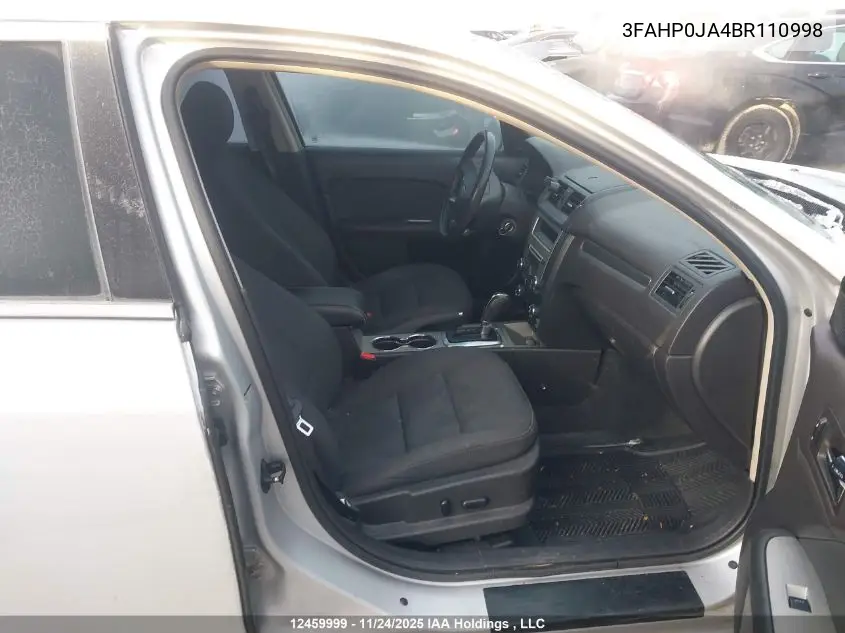 3FAHP0JA4BR110998 2011 Ford Fusion Sel