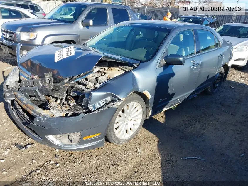 3FADP0L30BR270793 2011 Ford Fusion Hybrid Hybrid