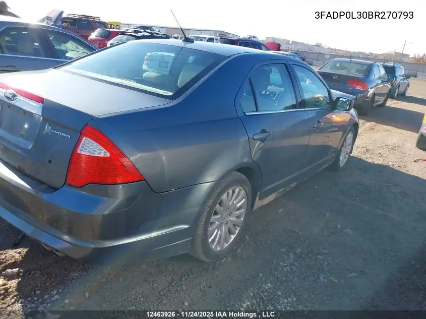3FADP0L30BR270793 2011 Ford Fusion Hybrid Hybrid
