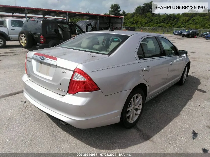 3FAHP0JG6BR236090 2011 Ford Fusion Sel