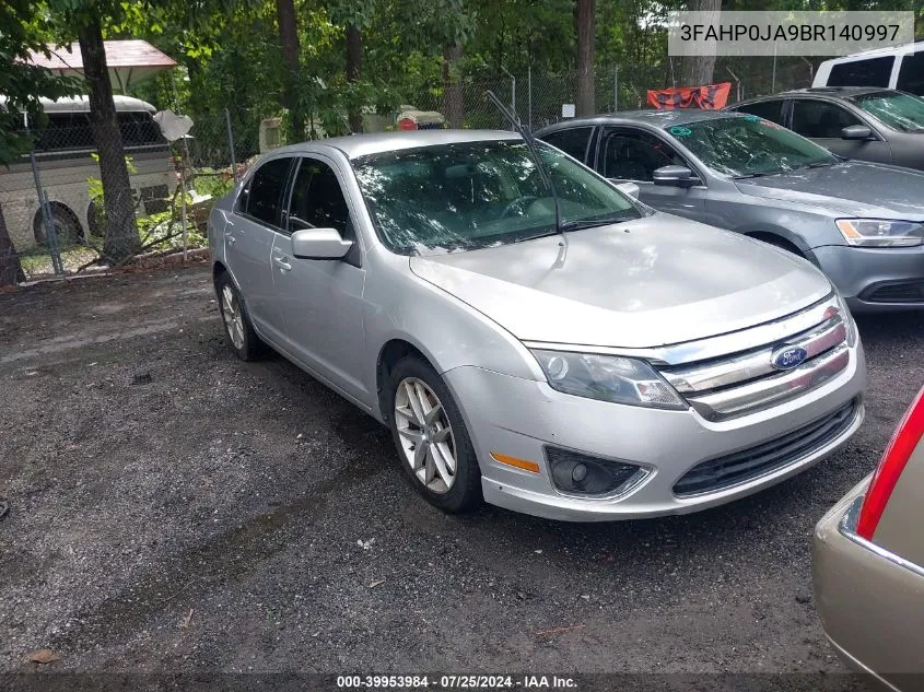 3FAHP0JA9BR140997 2011 Ford Fusion Sel