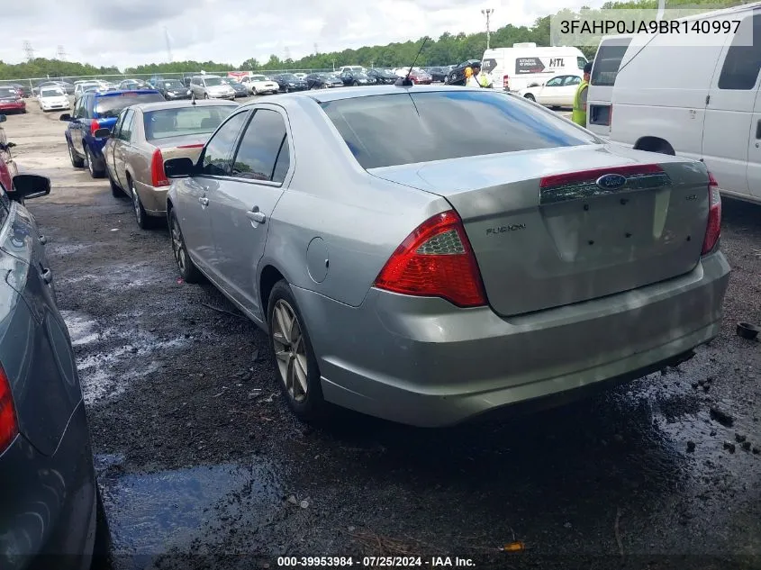 3FAHP0JA9BR140997 2011 Ford Fusion Sel