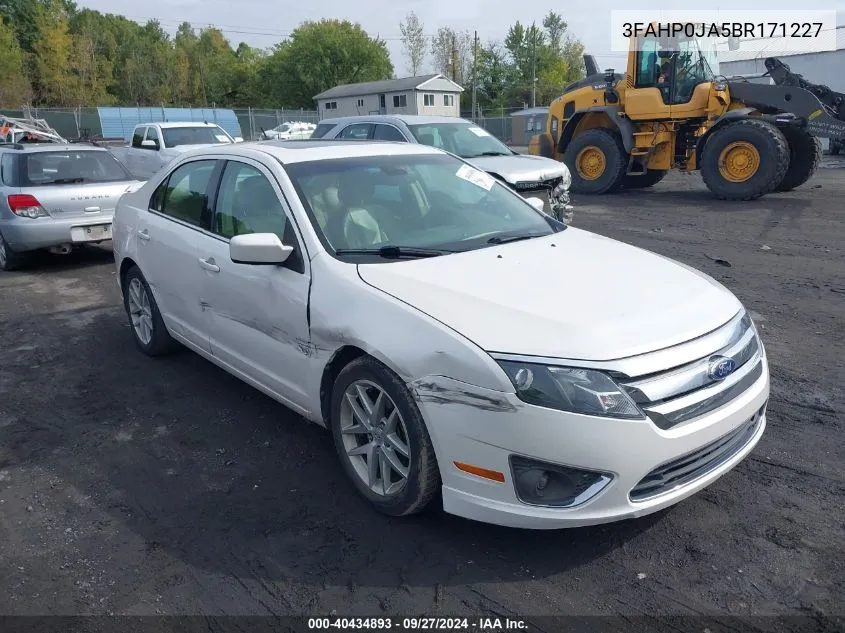 3FAHP0JA5BR171227 2011 Ford Fusion Sel