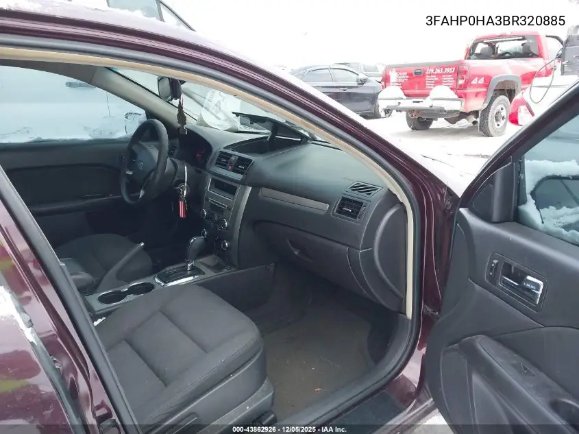 3FAHP0HA3BR320885 2011 Ford Fusion Se