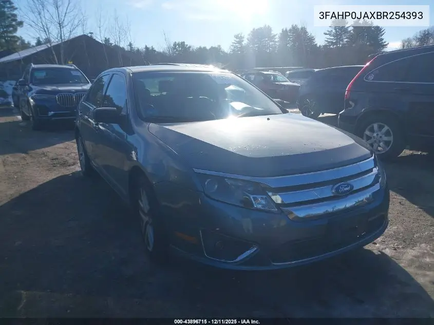 3FAHP0JAXBR254393 2011 Ford Fusion Sel
