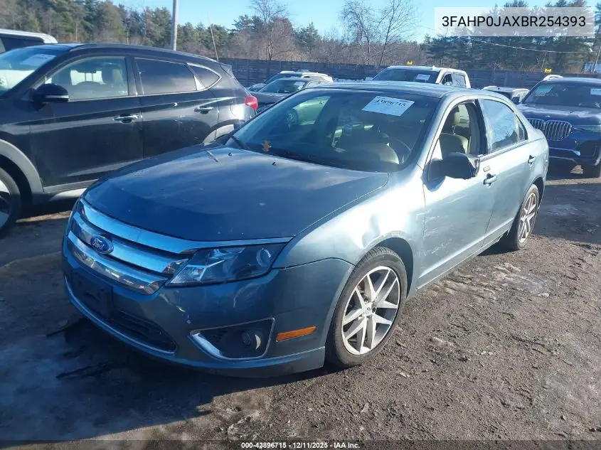 3FAHP0JAXBR254393 2011 Ford Fusion Sel