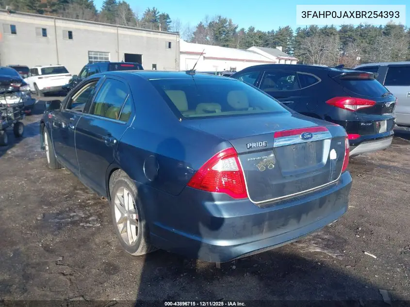 3FAHP0JAXBR254393 2011 Ford Fusion Sel