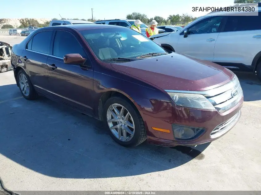 3FAHP0HA4BR184380 2011 Ford Fusion Se
