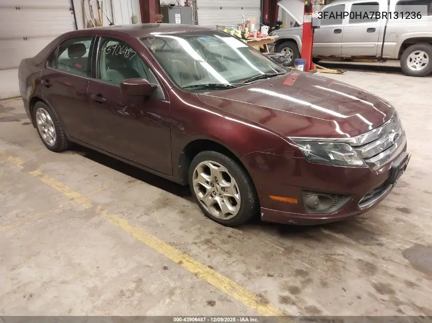 3FAHP0HA7BR131236 2011 Ford Fusion Se