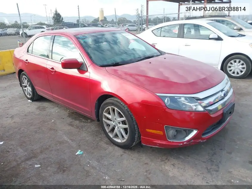 3FAHP0JG6BR338814 2011 Ford Fusion Sel
