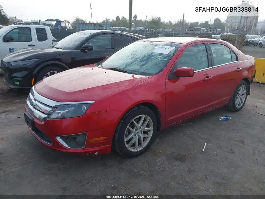 3FAHP0JG6BR338814 2011 Ford Fusion Sel