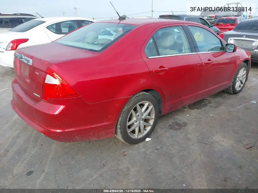3FAHP0JG6BR338814 2011 Ford Fusion Sel