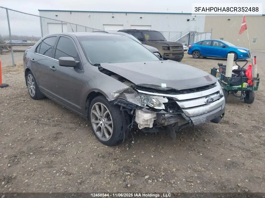 3FAHP0HA8CR352488 2012 Ford Fusion Se