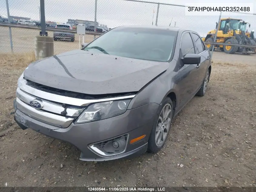 3FAHP0HA8CR352488 2012 Ford Fusion Se