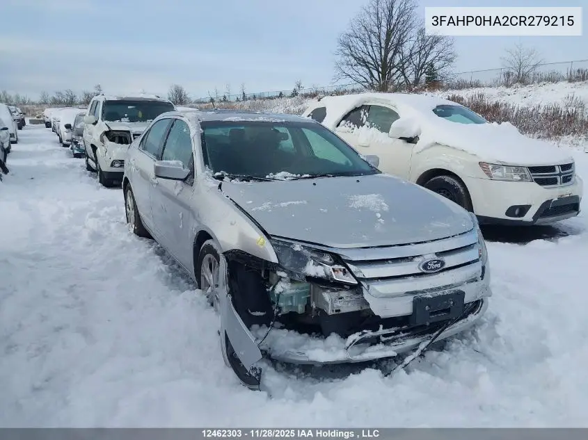 3FAHP0HA2CR279215 2012 Ford Fusion Se
