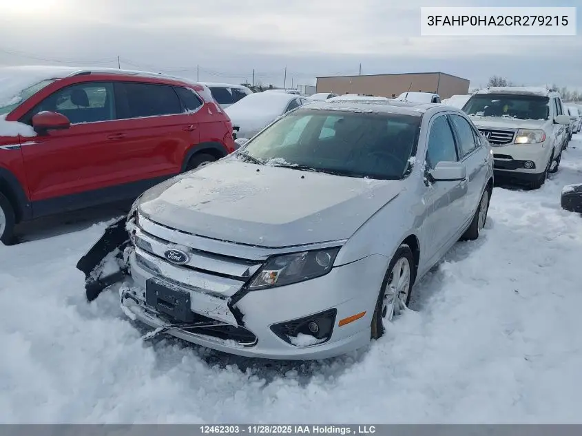 3FAHP0HA2CR279215 2012 Ford Fusion Se