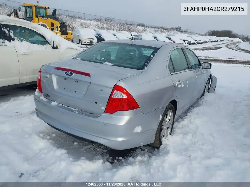 3FAHP0HA2CR279215 2012 Ford Fusion Se