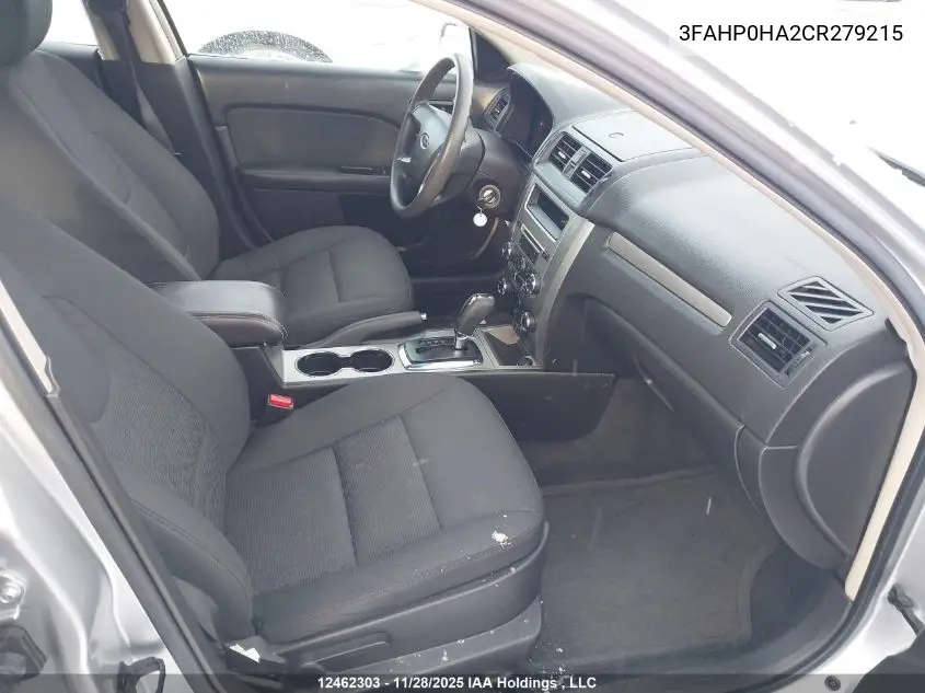 3FAHP0HA2CR279215 2012 Ford Fusion Se