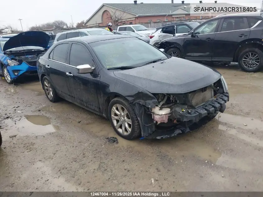3FAHP0JA3CR318405 2012 Ford Fusion Sel