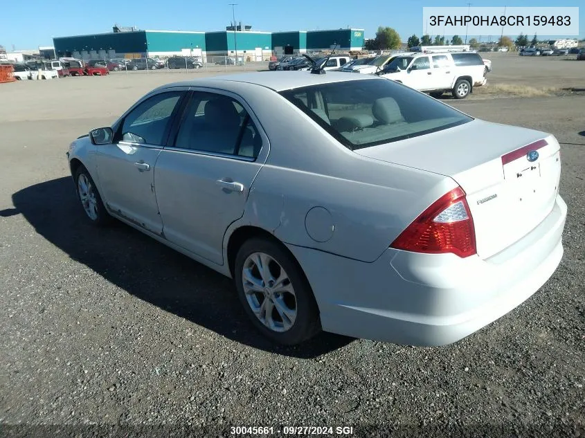 2012 Ford Fusion Se VIN: 3FAHP0HA8CR159483 Lot: 30045661