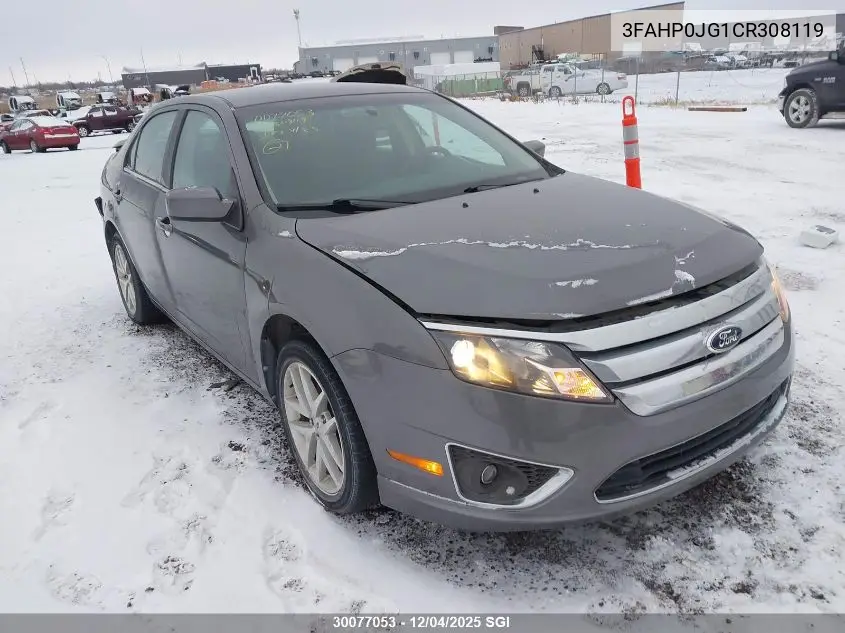 3FAHP0JG1CR308119 2012 Ford Fusion Sel