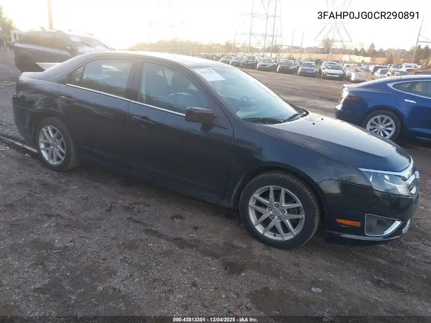 3FAHP0JG0CR290891 2012 Ford Fusion Sel