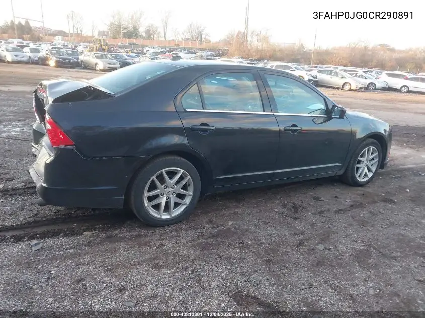 3FAHP0JG0CR290891 2012 Ford Fusion Sel