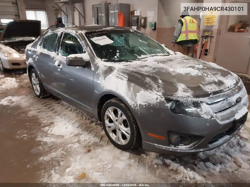 3FAHP0HA9CR430101 2012 Ford Fusion Se