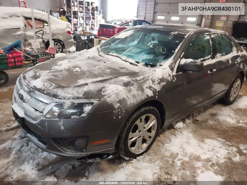 3FAHP0HA9CR430101 2012 Ford Fusion Se