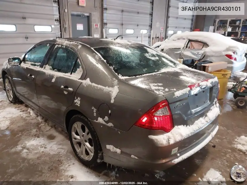 3FAHP0HA9CR430101 2012 Ford Fusion Se