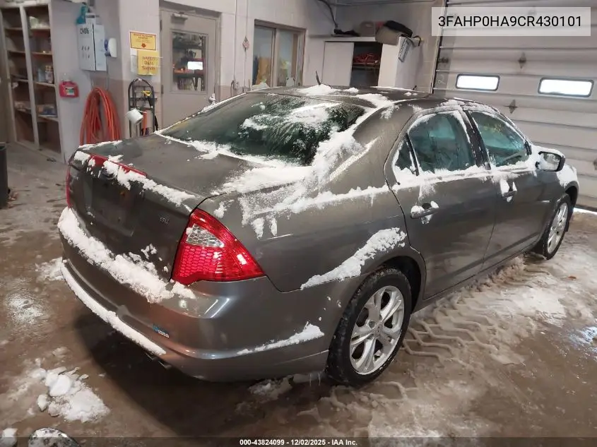 3FAHP0HA9CR430101 2012 Ford Fusion Se
