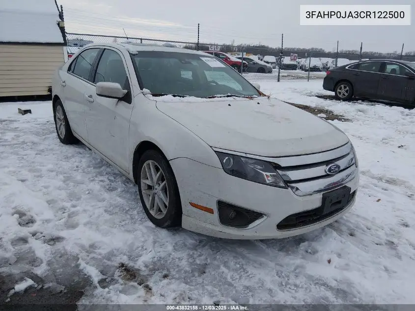 3FAHP0JA3CR122500 2012 Ford Fusion Sel