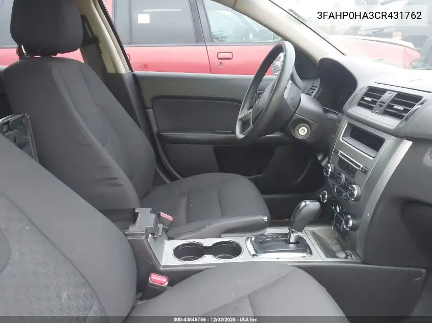 3FAHP0HA3CR431762 2012 Ford Fusion Se