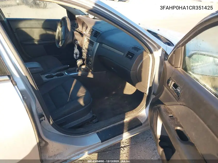 3FAHP0HA1CR351425 2012 Ford Fusion Se