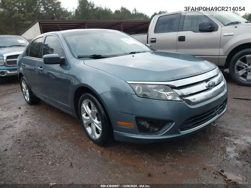 3FAHP0HA9CR214054 2012 Ford Fusion Se
