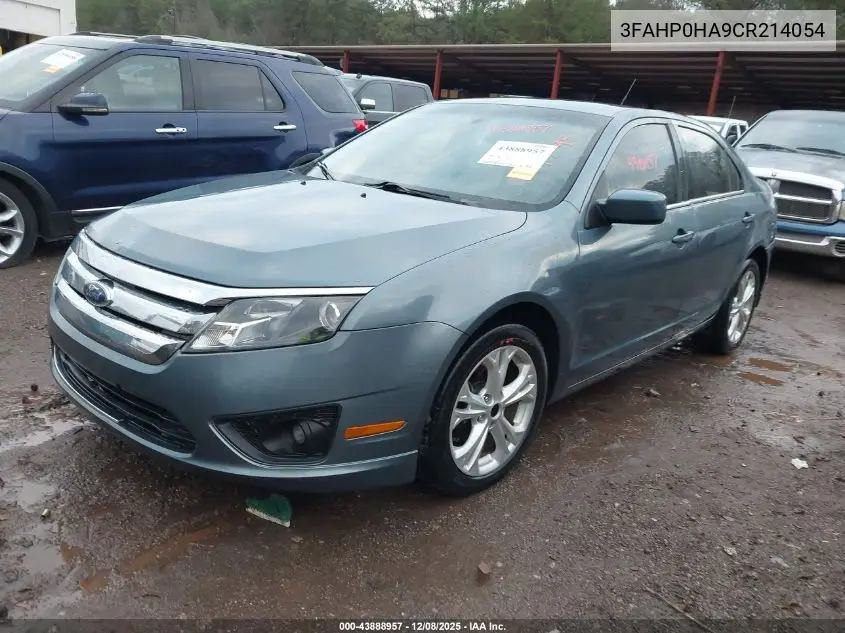3FAHP0HA9CR214054 2012 Ford Fusion Se
